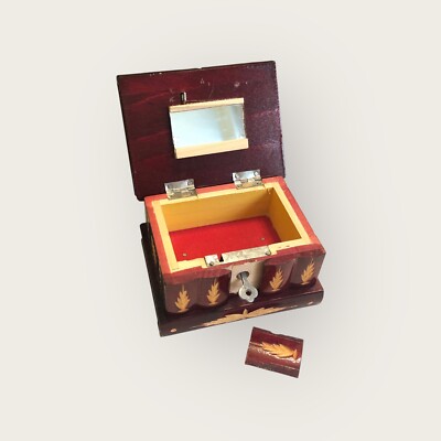 Scatola Legno Vintage Per Gioielli - Scrigno Tesoro Stile Cinese, 18x10x10.5 Cm