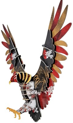 Millar Draft Multicolor 3D Cardboard Eagle Art Man Cave Essential from Beer Deer