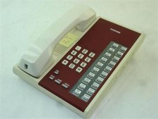 Toshiba EKT6020-H Off-White/Maroon 20 Button Electronic Telephone