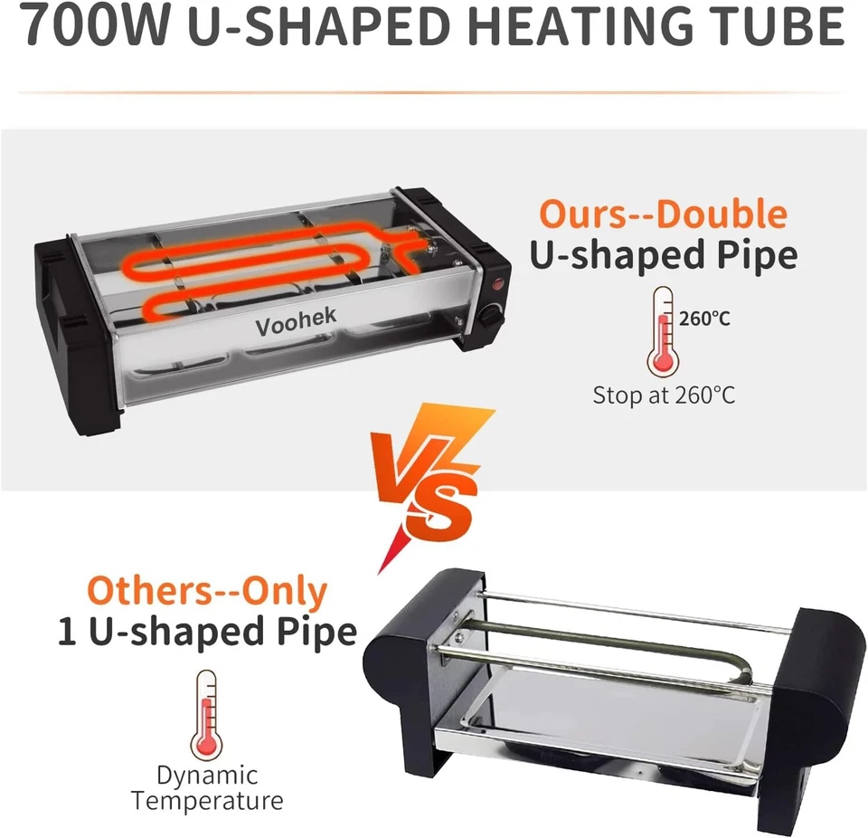 Voohek Raclette стол гриль корейский барбекю гриль крытый бездымный Non-sticK 700 Вт - Изображение 2 из 4