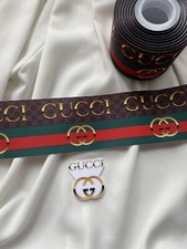 3  Inch Grosgrain Printed Ribbon 1 Yard With 1 Flat Resin  Free Shipping.