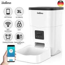 Cat Feeder Feed Dispenser Automatic for Cats & Dogs WIFI APP 3L