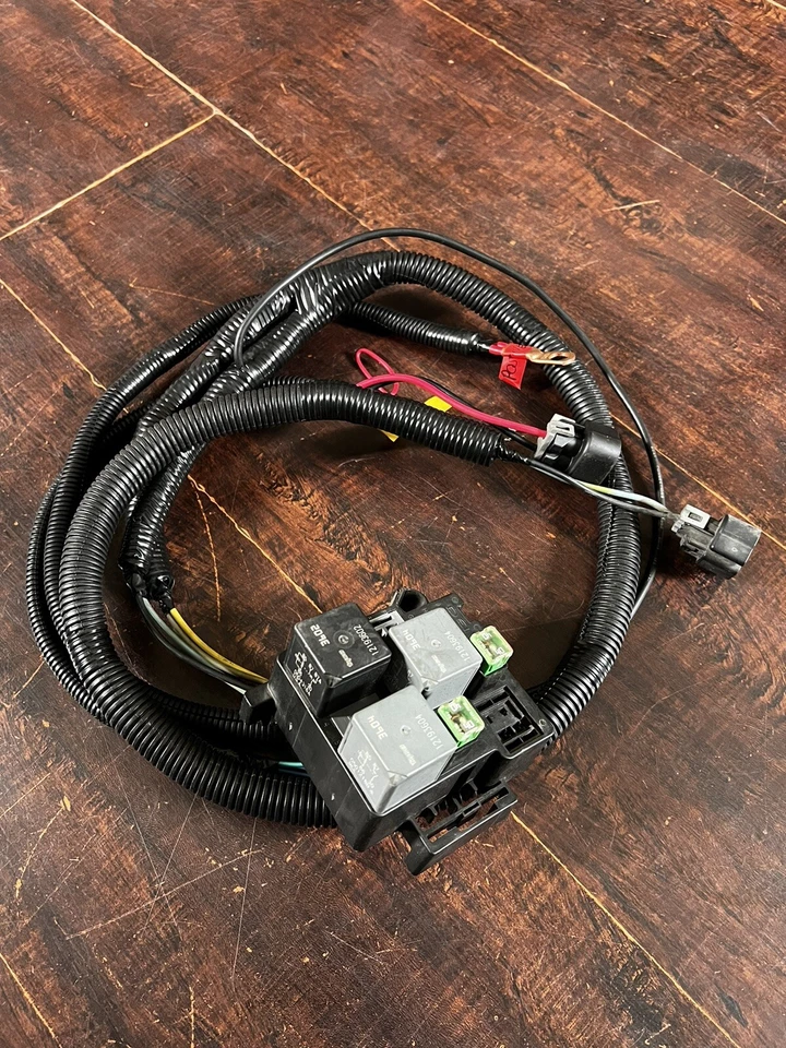 Arnés de ventiladores eléctricos Silverado Tahoe GMC rediseñado acortado independiente OEM Foto 3 de 4