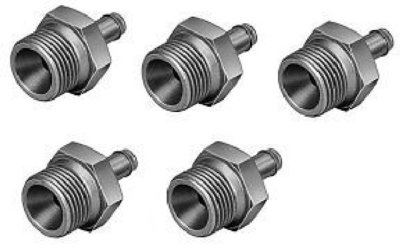 Stecknippel-Verschraubung 5 x CN-1/4-PK-4 - 11947