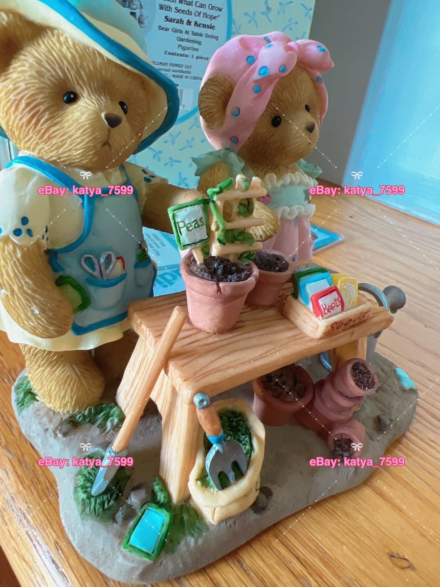 Cherished Teddies 4012864- Sarah & Kensie - Watch What Can Grow w