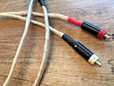 Gold&Silver mix Wire Custom Made Interconnect Cable 1mx2 RCA - Money BACK   -