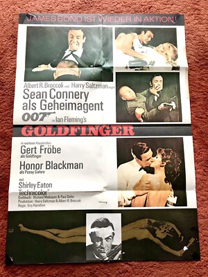 Goldfinger Kinoplakat Poster A1, James Bond, United Artists, 007, Sean Connery