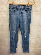 J.Crew Stretch Women's Jeans Denim Blue Distressed Size 26