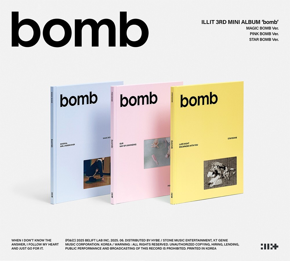 ILLIT 3rd Mini Album 'bomb'3形態セット 3形態セット》 3rd Mini Album: bomb ＜一般盤＞ : ILLIT