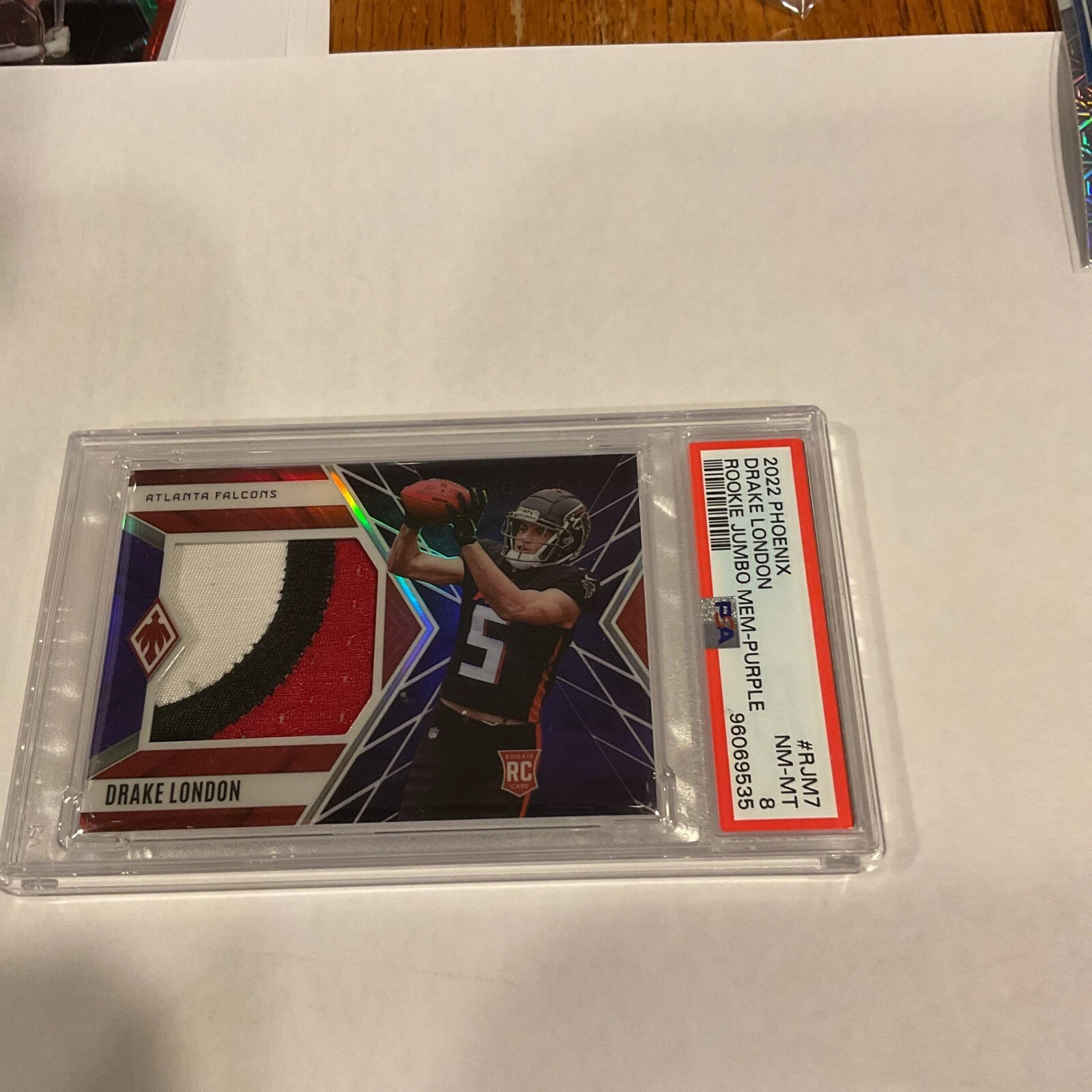 Drake London Panini Phoenix Rookie Jumbo Memorabilia #RJM7 Purple