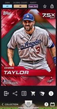 [DIGITAL] Chris Taylor Topps BUNT 2023 Postseason Base 23 Red SUPER RARE Dodgers