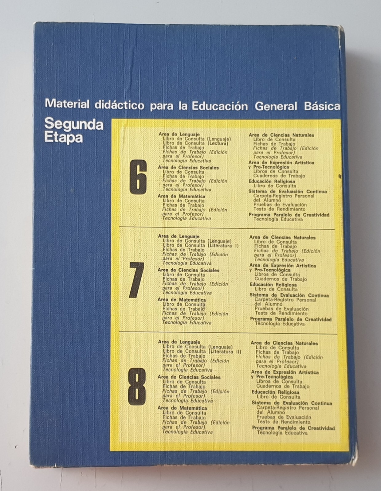 LOTE 3 LIBROS CONSULTOR CIENCIAS NATURALES SOCIALES 6°/8° EGB Santillana 1972/74