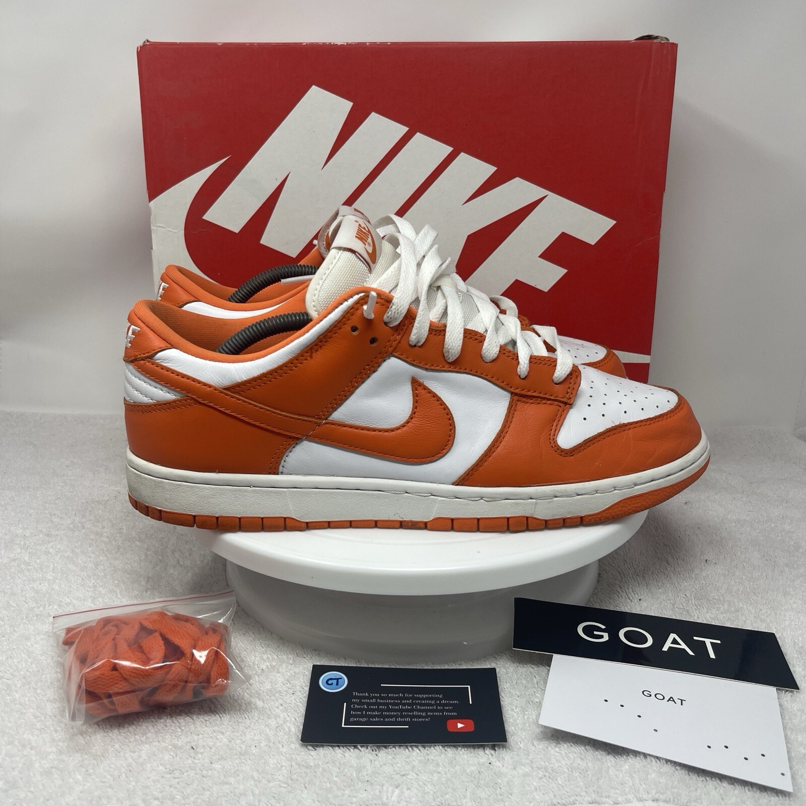 Nike Dunk Low Retro SP Syracuse 2020 Sneakers Men’s Size 11 Shoes CU1726-101 BOX