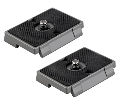 2 Stück ayex 200PL-14 Adapterplatte Schnellwechselplatte für Manfrotto RC2System
