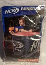Nerf Bunkr Battle Zones Inflatable Battle Crate Blue 19" x 19" x 22" New