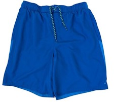 Nike Men's Large 2 Tone Blue 30 X 9 Mesh Lined Stretch Waist Volley Swim Trunks