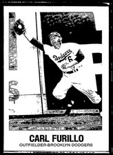 1977 Galasso Glossy Greats #11 Carl Furillo NrMt-Mint