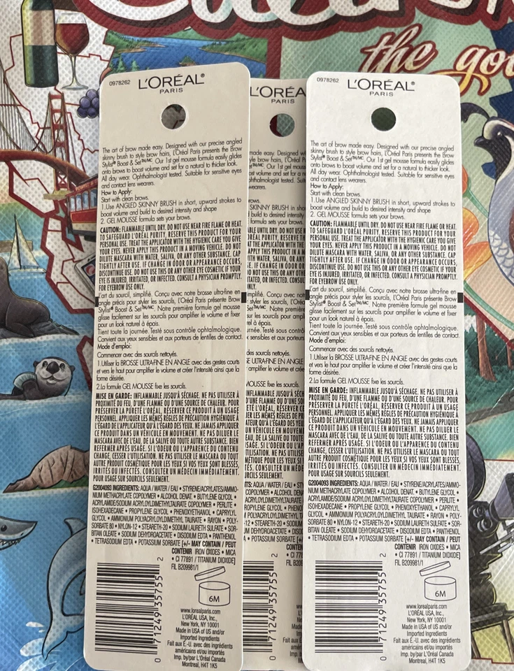 4 L’Oréal  Brow Stylist Boost Set Volumizing Brow Mascara 490 Dark Brunette Quad - Image 4 of 4