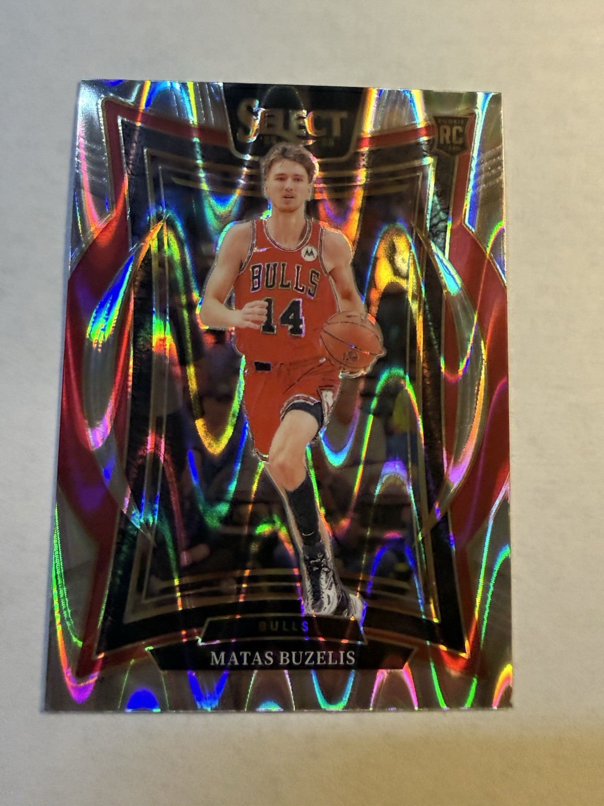 2024-25 Panini Select Concourse Matas Buzelis #70 Silver Tectonic Prizm RC Bulls