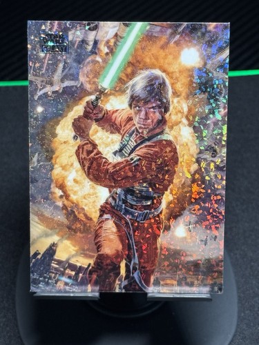 2025 Topps Chrome Star Wars Galaxy Mini Diamond Luke Skywalker #2