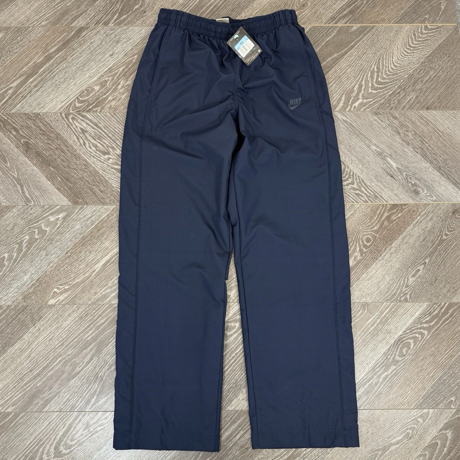 Vintage Y2K Deadstock Nike Navy Track Pants Sweatpants Joggers Size M NWT