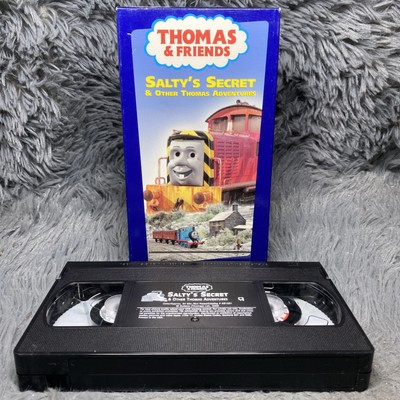 Thomas Tank Engine Friends Salty s Secret VHS Tape 2002 Video Train Film RARE
