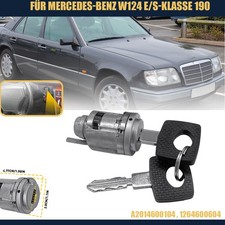 Z&uuml;ndschloss Schlie&szlig;zylinder Schl&uuml;ssel Satz f&uuml;r Mercedes 190 W201 W124 C126 A124