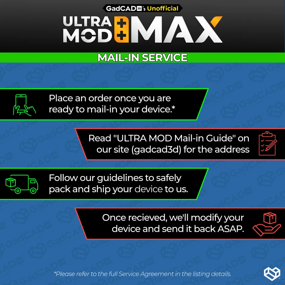 ULTRA MOD Mail-In Service for Pokémon GO Plus + | Dim LEDs (Device NOT included) - Image 2 of 4