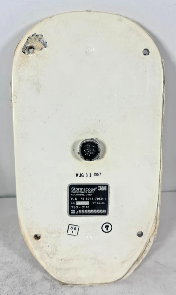 Antena Stormscope 3M 78-8041-7950-1 usada (carcasa desgastada) SIN PROBAR TSO-C110 Foto 2 de 4