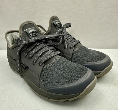 LEMS Mesa Men's Size 10.5 Pewter Trail Running Shoes Hiking Sneakers Excellent 