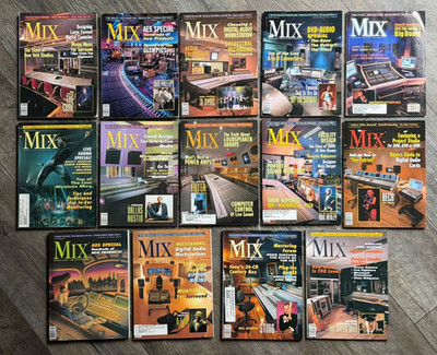 MIX Magazine 14pc Lot 1999 2000 2002 Recording Studio Pro Audio Mixing Engineer