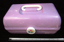 Caboodles Rare Purple Marble On The Go Girl Classic Cosmetic MAKEUP TRAVEL CASE