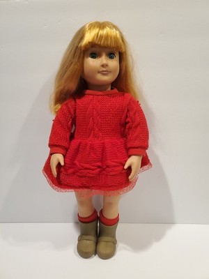 Our Generation 18'' Ginger Doll w/ Sleep Eyes, Freckles, Red Sweater Dress