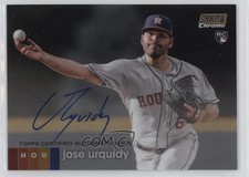 2020 Stadium Club Chrome Gold Refractor 40/50 Jose Urquidy Rookie Auto RC 0s9t