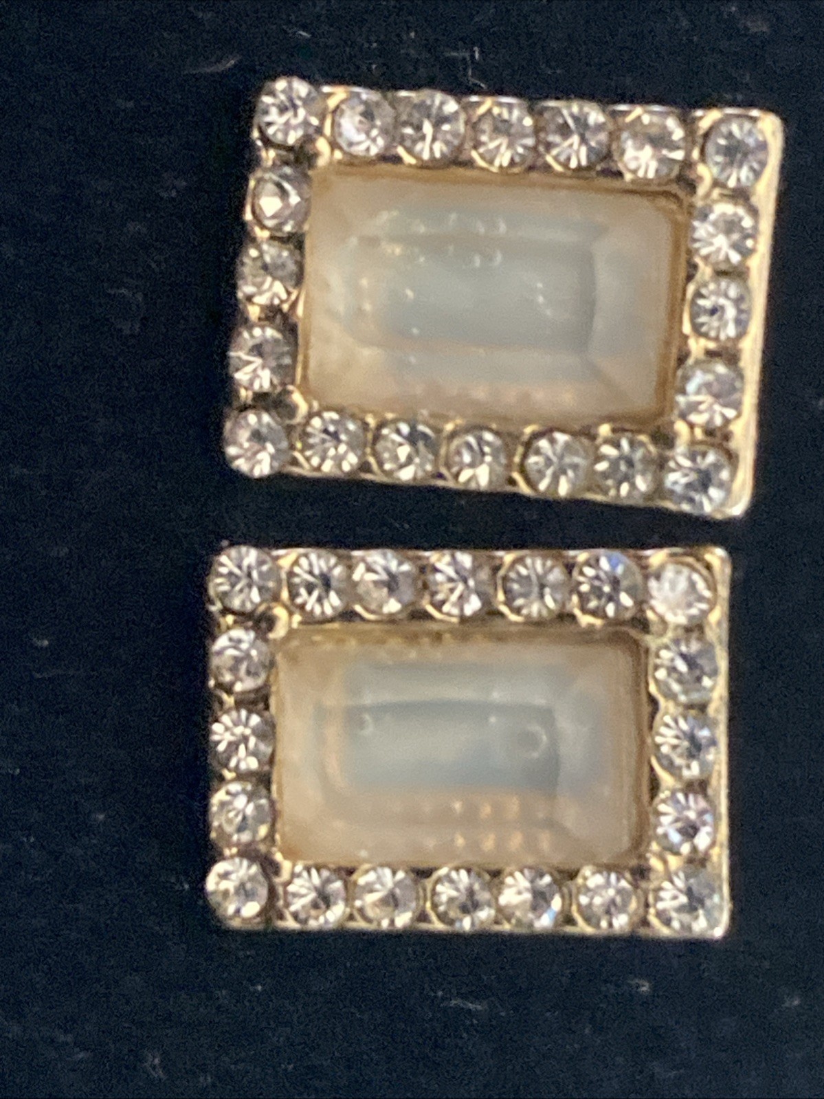Square Gem Earrings #924 - image 1