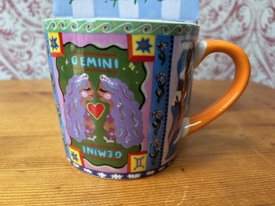 Eleanor Bowmer Zodiac Bone China Becher, 300 ml, Horoskop Zwillinge