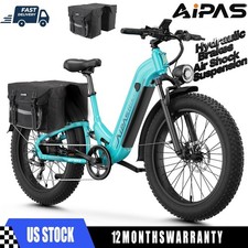 Max Electric Bikes for Adults 1800W 52V 18Ah 26" Fat Tire Hydraulic Brake Ebike