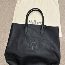 Mulberry Blossom Black Leather Tote Bag - Ex Condition Used Once with Dust Bag