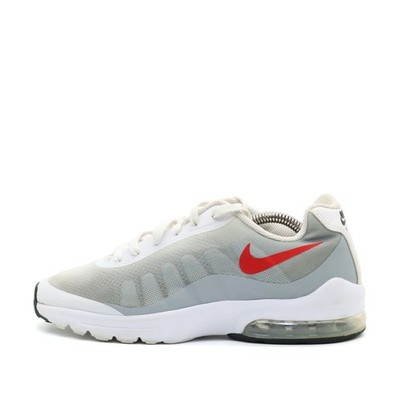 Nike Damen Air Max Axis Sneaker Weiß/Grau/Rot Mesh ämpfung, Atmungsaktiv EU 38.5