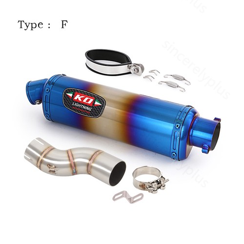 Slip-On For Suzuki SFV650 2009-2016 Exhaust Muffler Tube Middle Pipe Link System - Picture 10 of 16