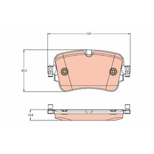 Satz Bremsbeläge Bremsklötze hinten für Audi A8 D5 4N2 E-Tron GEN GEA | 24205
