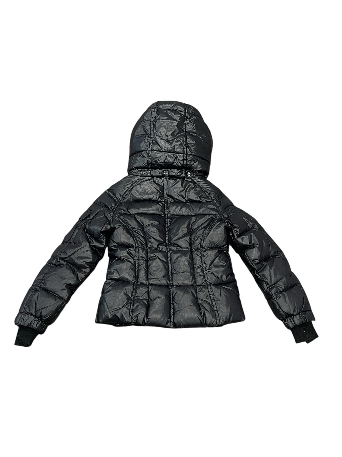 Kids SAM S13 Hooded Black Duck  Down Puffer Jacket Coat Full front Zip Unisex 4 image 5