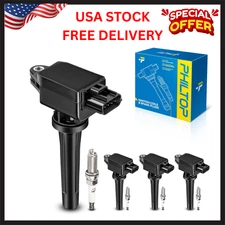 Set of 4 Ignition Coil Pack and Iridium Spark Plugs Fits for 2012-2023 Mazda 3,2