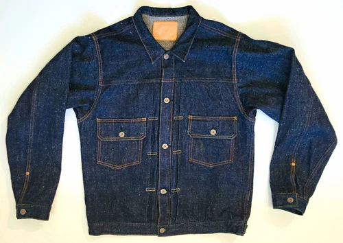 Graph Zero 15oz "Nep Yarn" Type II Denim Jacket  46 T-back Japan Selvedge - product listing photo