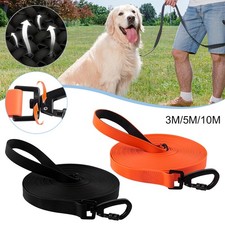 Wasserdichte Hundetraining Leine PVC Langleine Gepolstert Griff lang +D-Ring