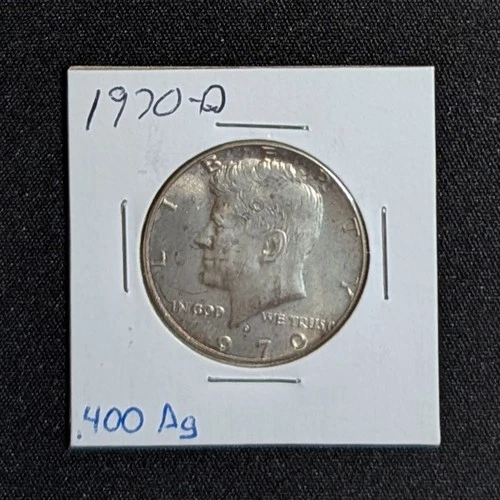 1970-D Kennedy Half Dollar 40% Silver BU/Uncirculated Lot# 26K42 FREE SHIPPING!