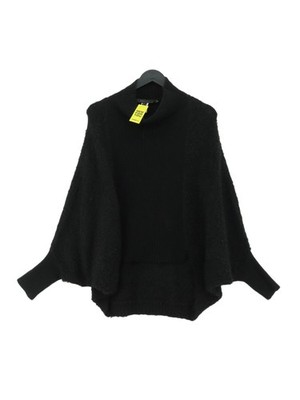 BCBGMAXAZRIA Damen Pullover M schwarz 100% andere hochgeschlossene Pulli