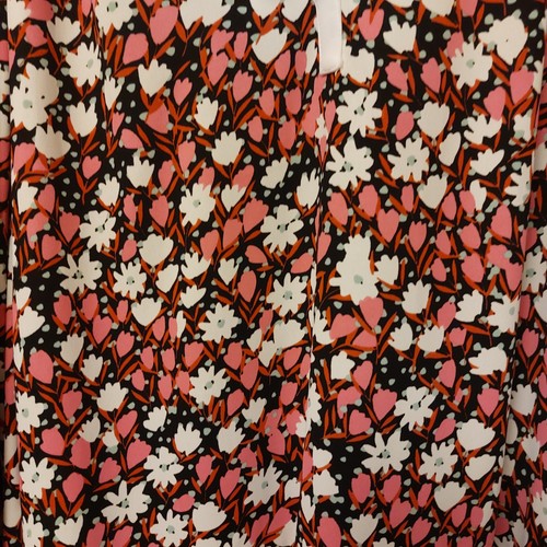 ME+EM Spring Garden Dress Size UK 12 Black Pink Green Short Swing Races Summer - Bild 5 von 10