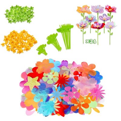 DIY Flower Craft Kit Accessories - Make 36 Extra Fabric Flowers| Refill Parts...