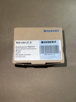 Geberit 865.444.21.0 Pushcontrol 3-1/2 In. Brass Trim Kit In Polished Chrome